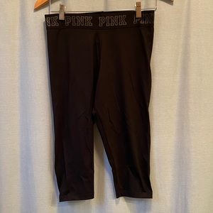 PINK VICTORIA’S SECRET CROPPED LEGGINGS